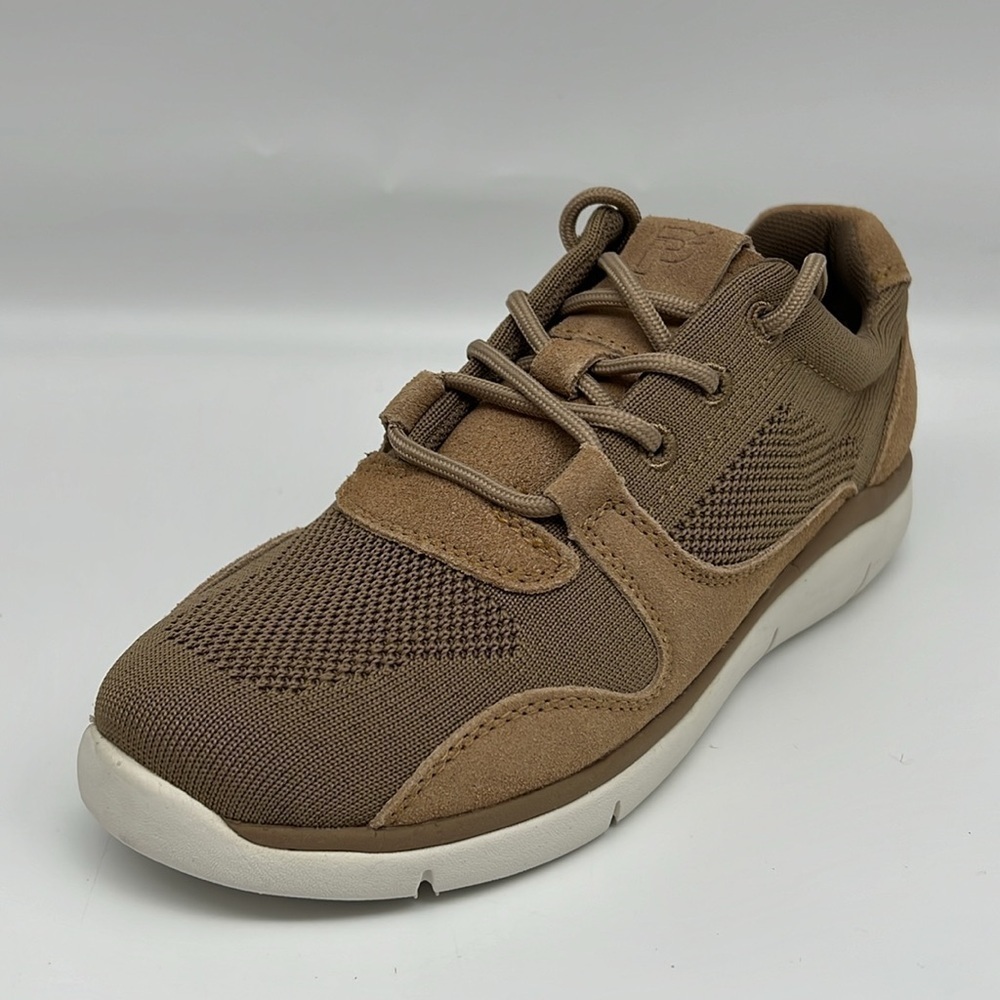 Propet‎ Sarah Oxford Sneaker Flax Tan Knit Orthotic Comfort Walking 7AA NARROW